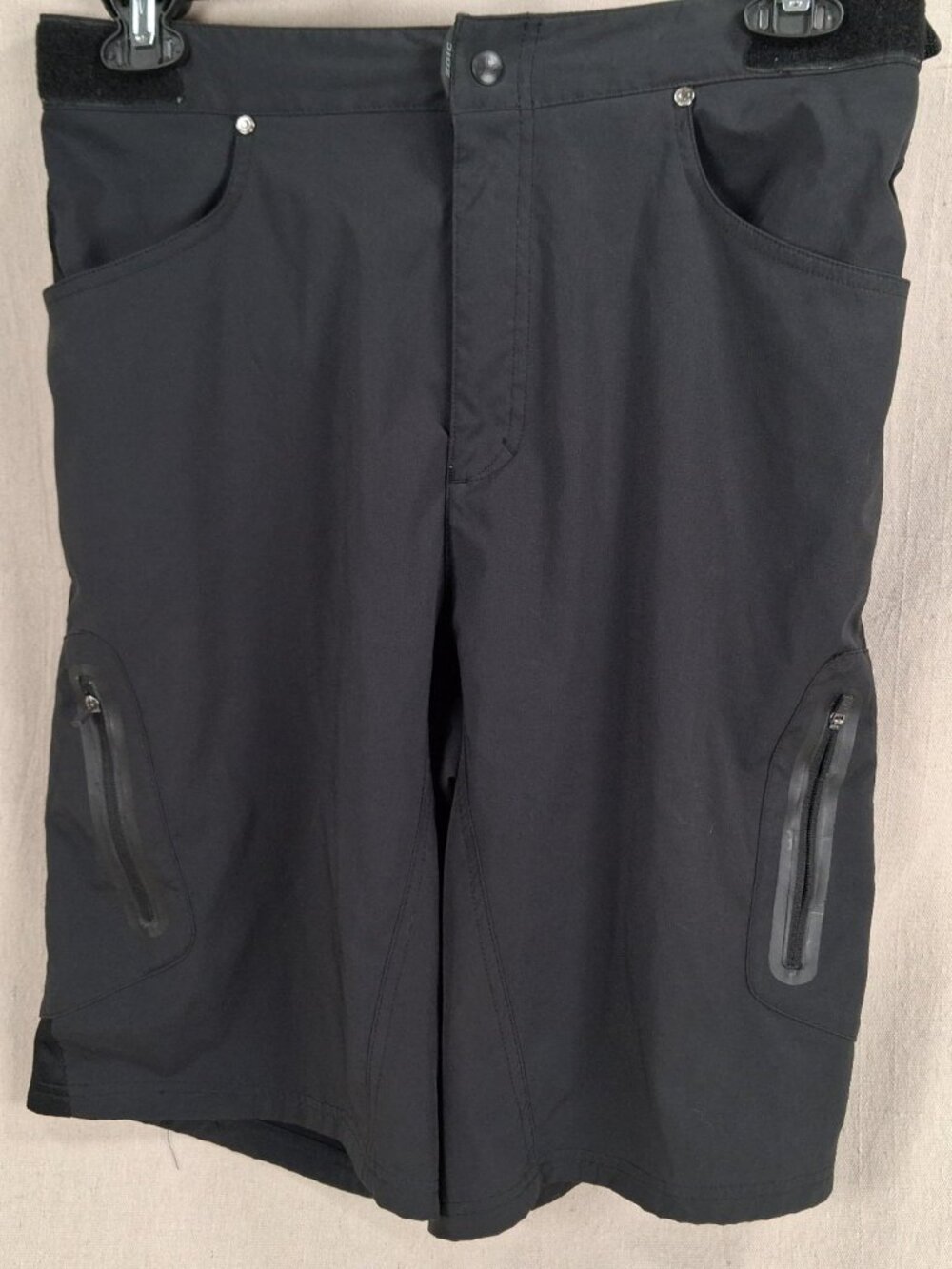 Zoic Men's Mountain Bike Shorts‎ Black Size XL Adjustable Waist Cargo Pockets